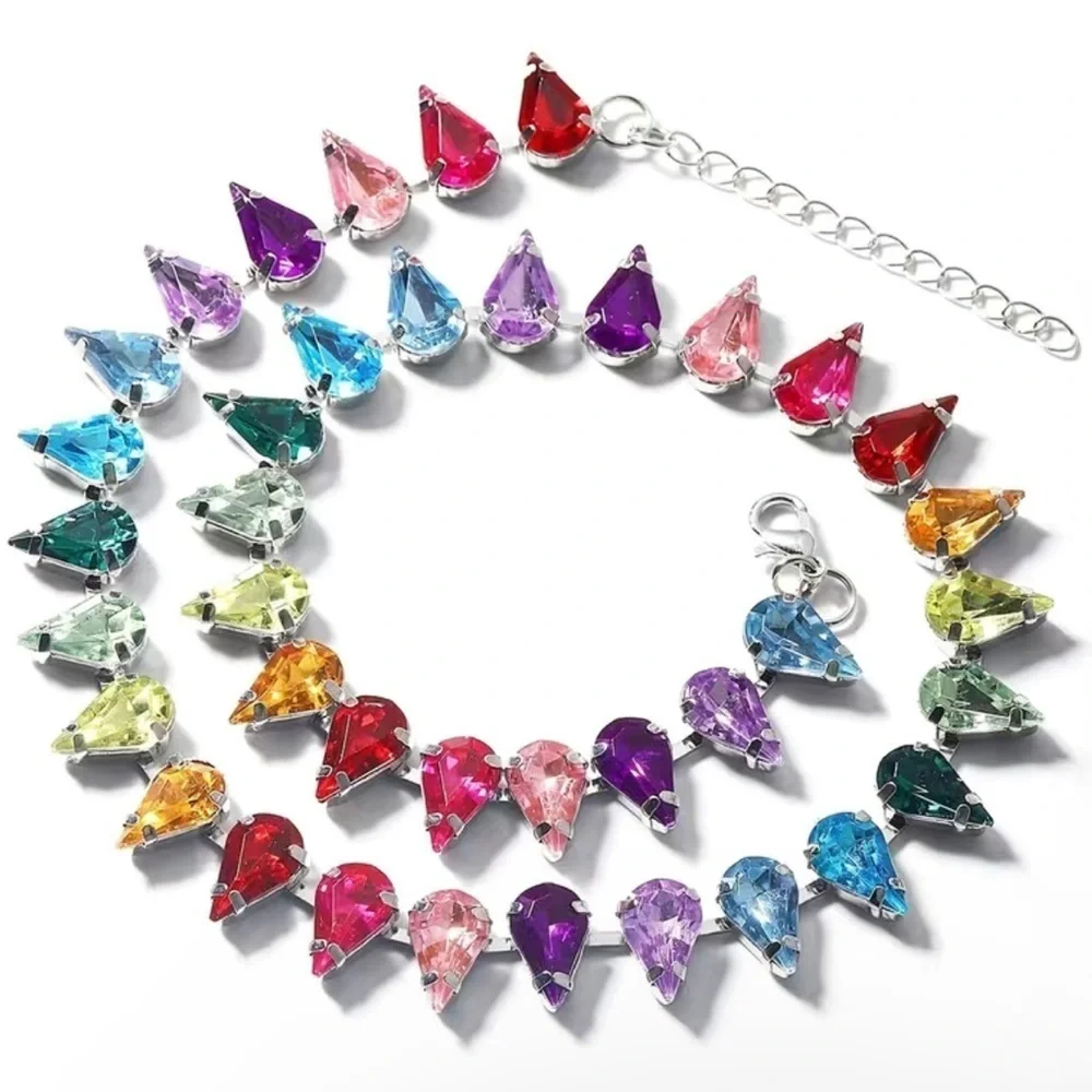 Rainbow‎ Stone Choker 🦕